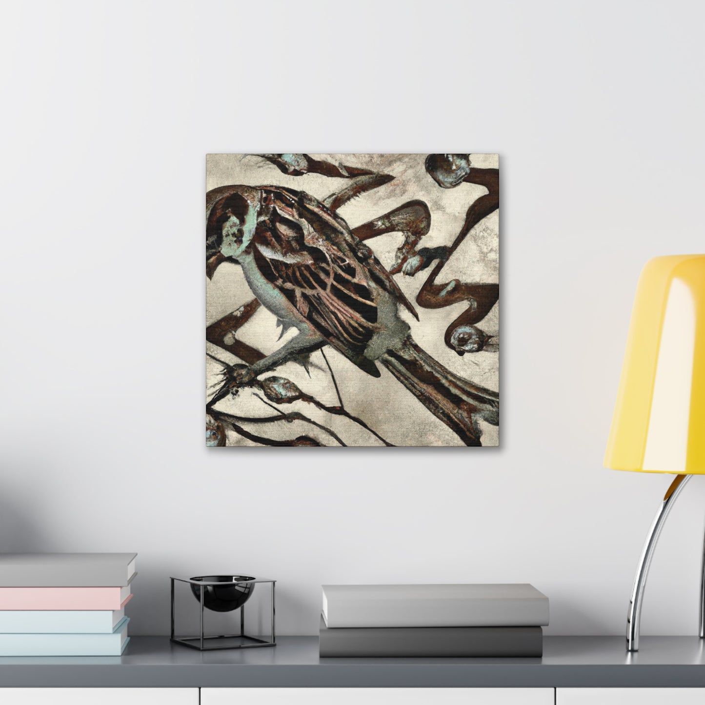 Singing Song Sparrow - Canvas