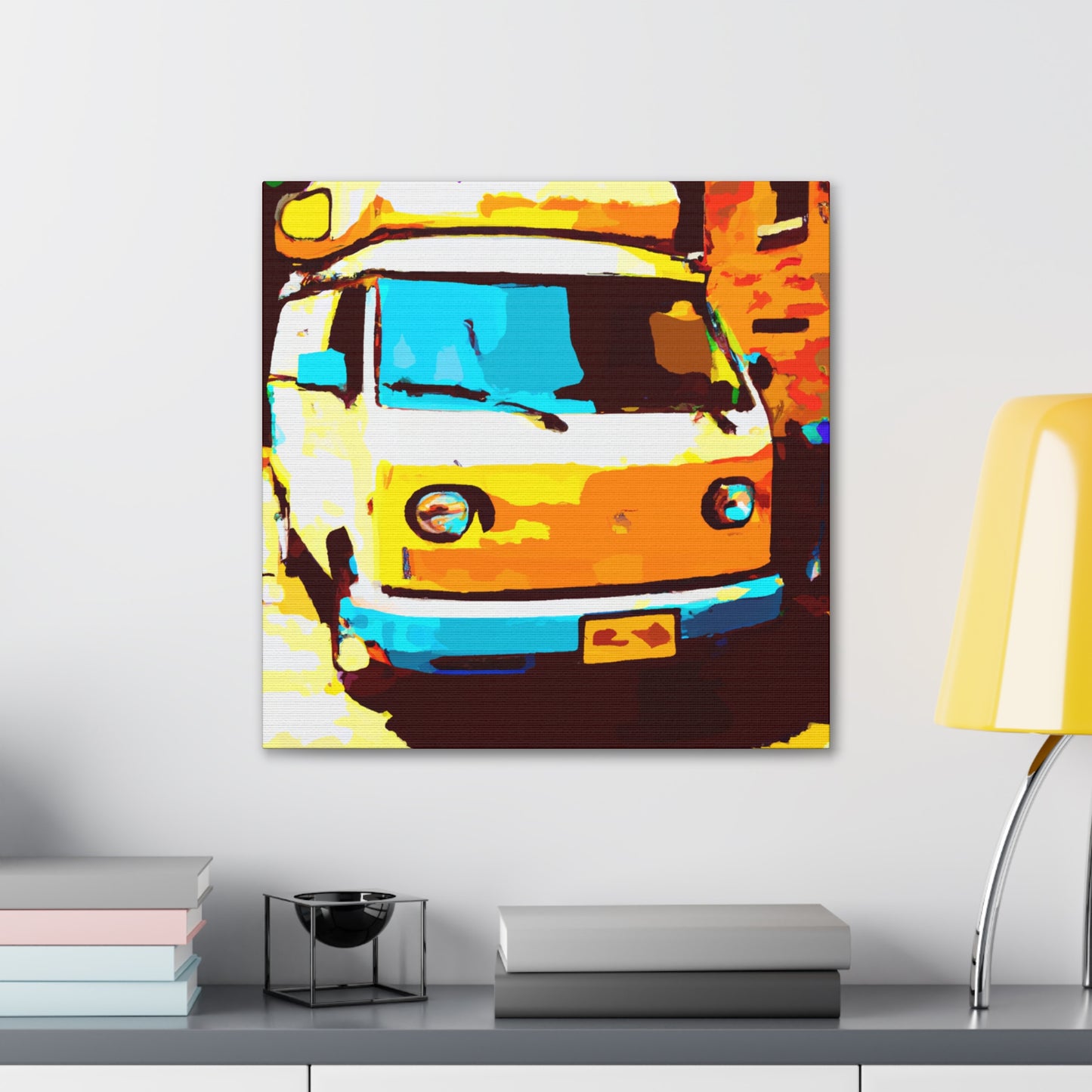 "Vintage Camper Van Bliss" - Canvas