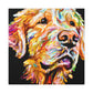 Golden Retriever Glow - Canvas