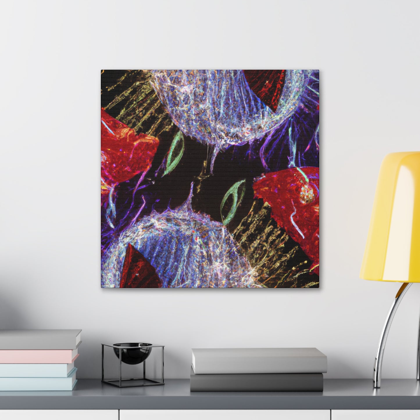 "Festive Holiday Lights" - Canvas