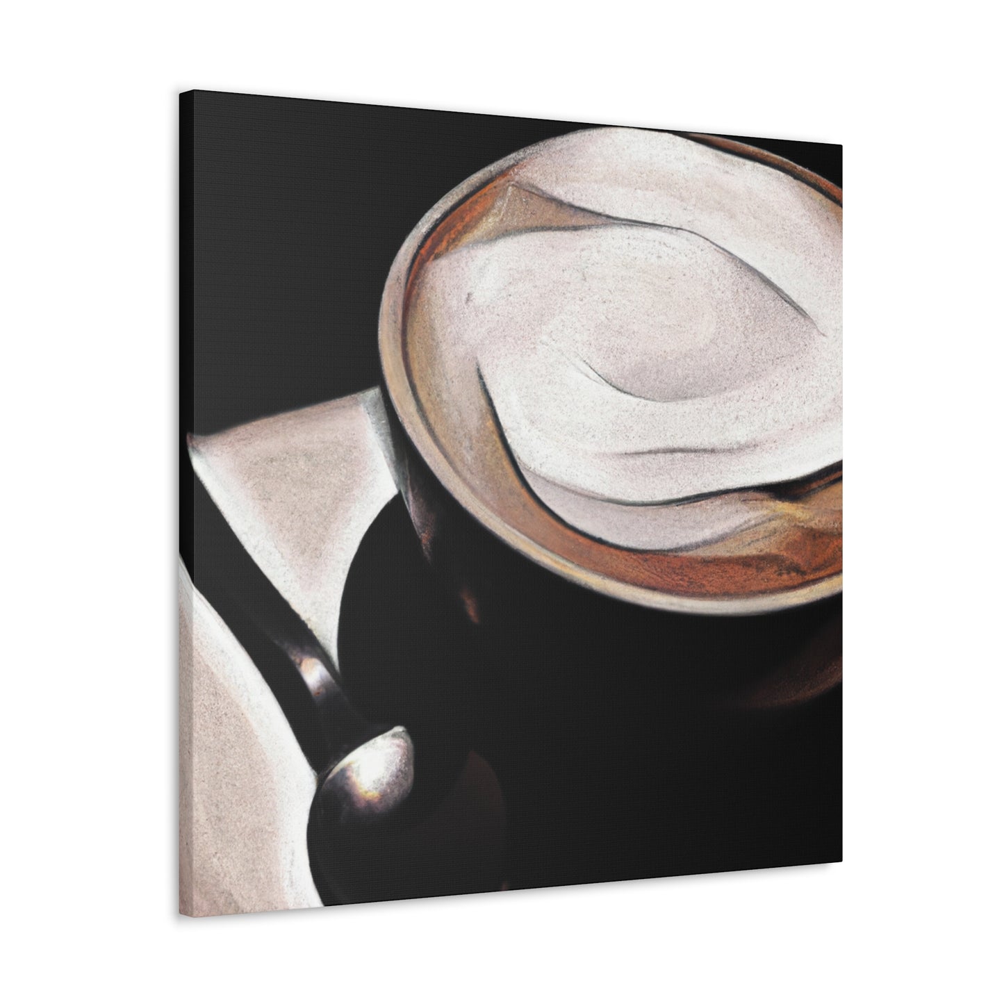 "Cappucino Landscape Delight" - Canvas