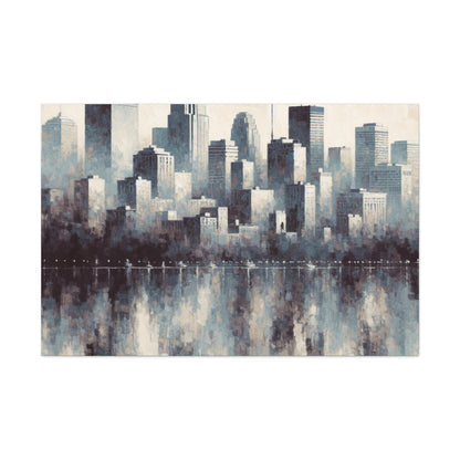 Cityscape Symphony Journey Home - Canvas