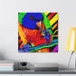 "Rainbow Lorikeet Flourish" - Canvas