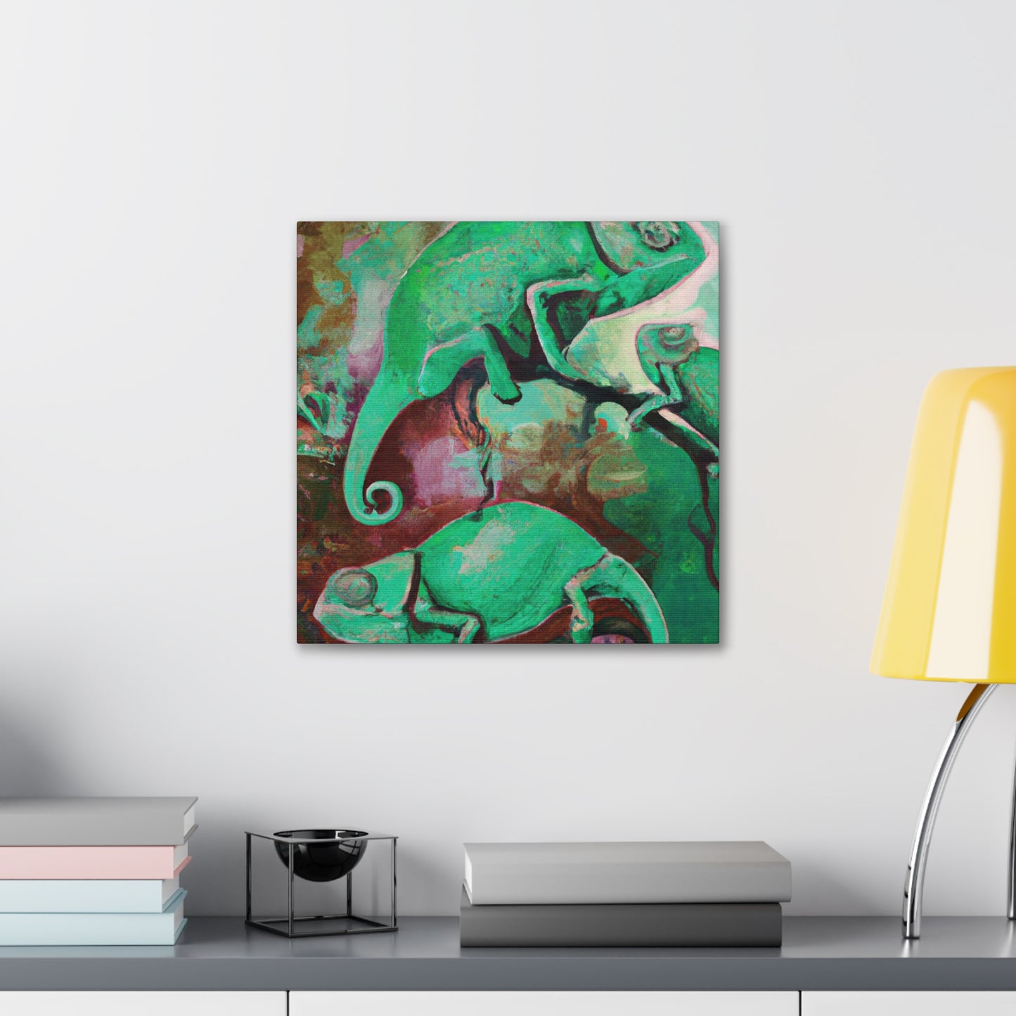 "Veiled Chameleon Dreamscape" - Canvas