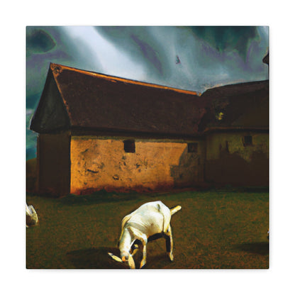 Goat and Greenery Peaceful - Canvas