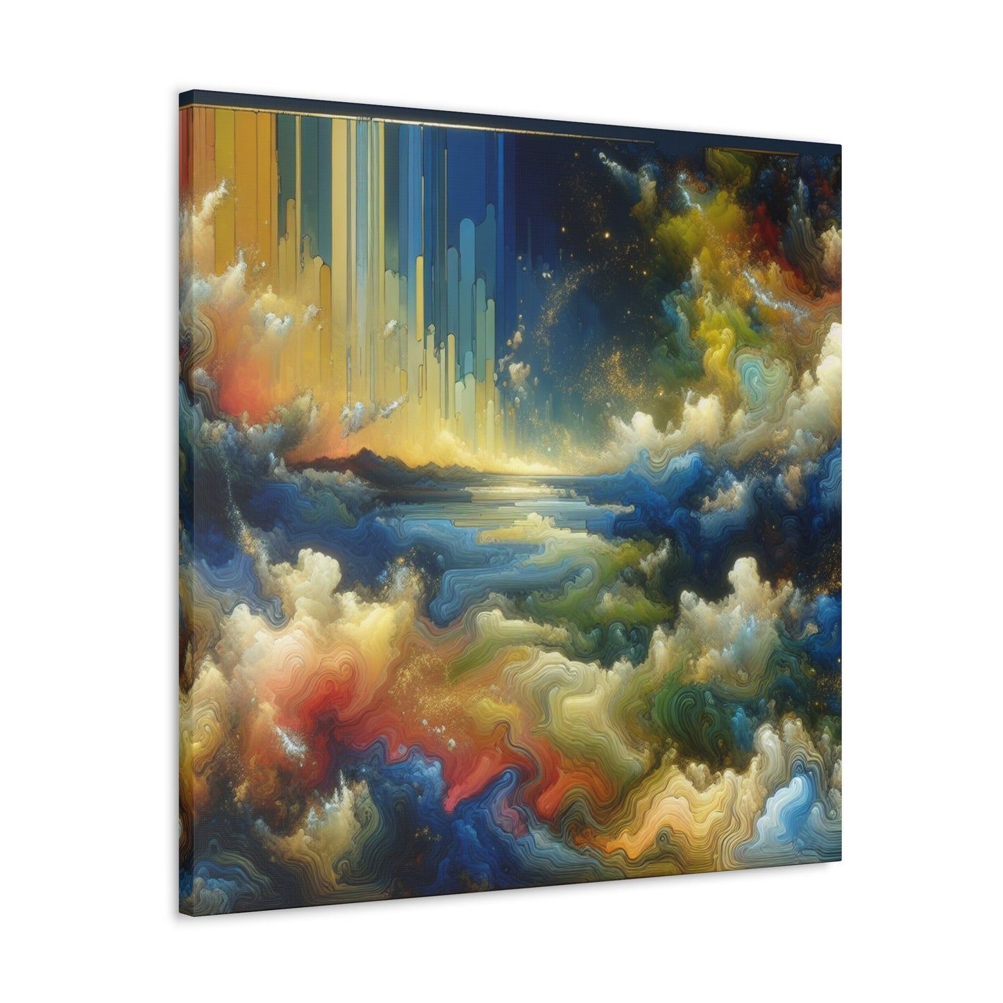 Gilded Serenity Retreat - Canvas