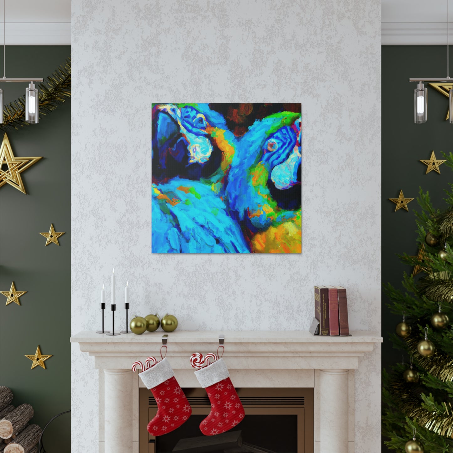 Colorful Macaw Wonders - Canvas