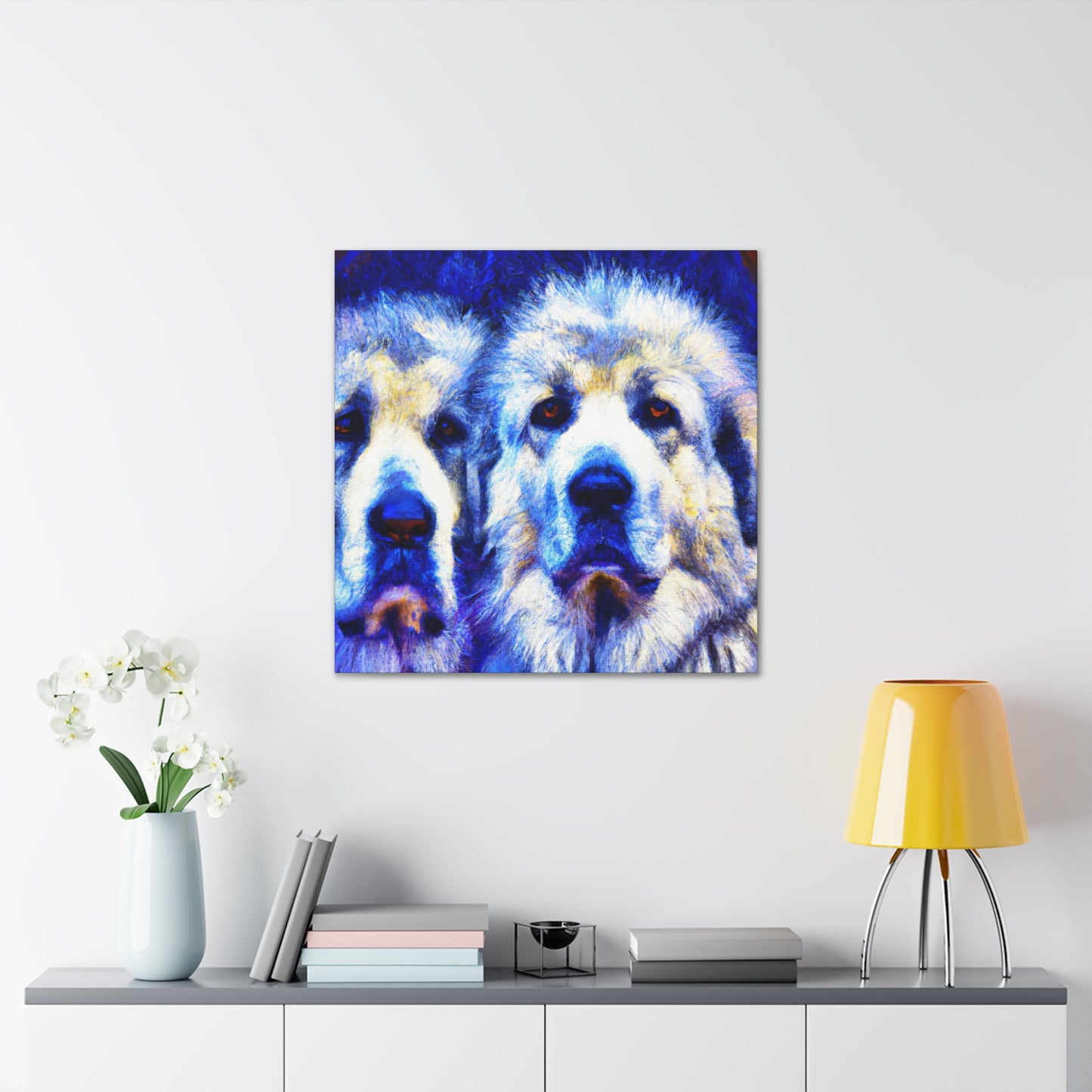 "Majesty of Great Pyrenees" - Canvas