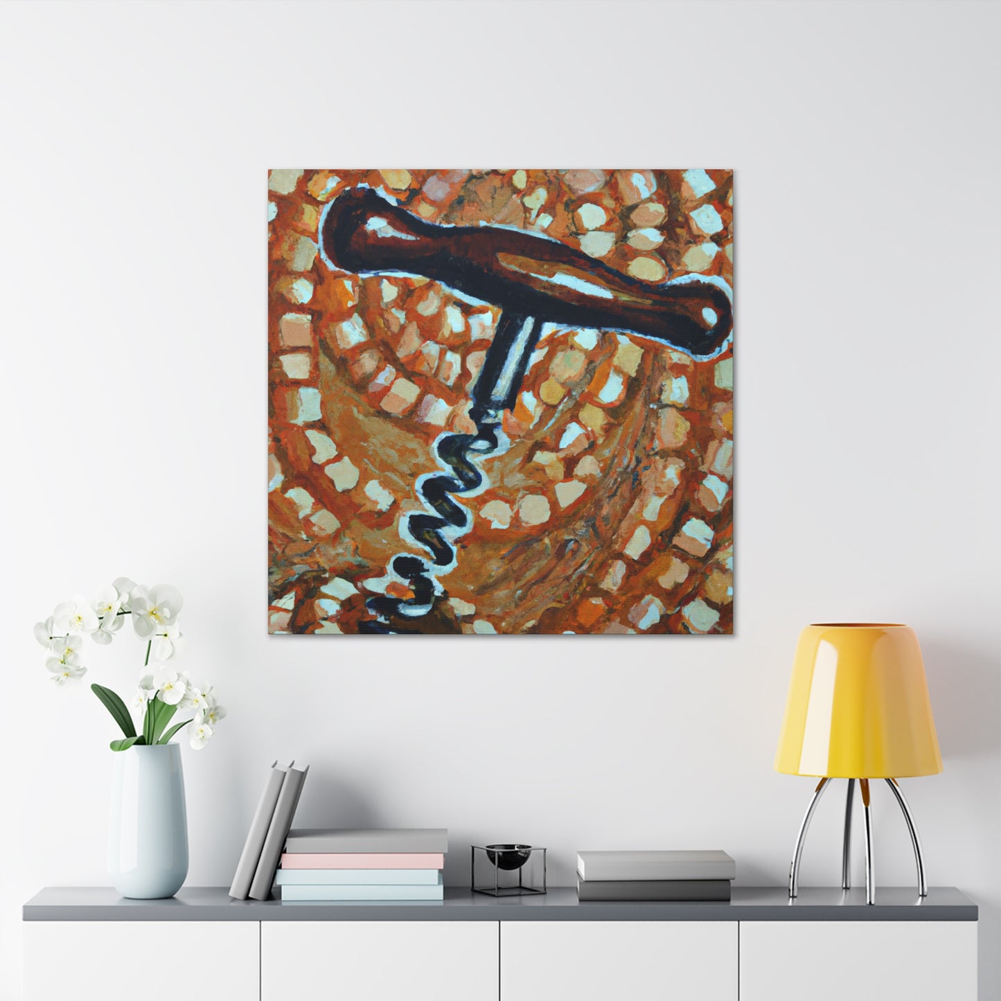 Corkscrew in Pointillism - Canvas