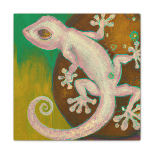 'Gecko in Rococo Style' - Canvas