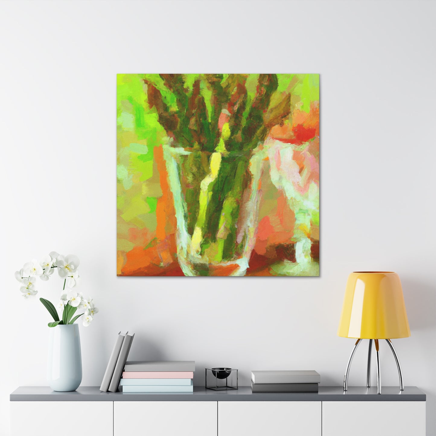 "Asparagus Impressionist Dream" - Canvas