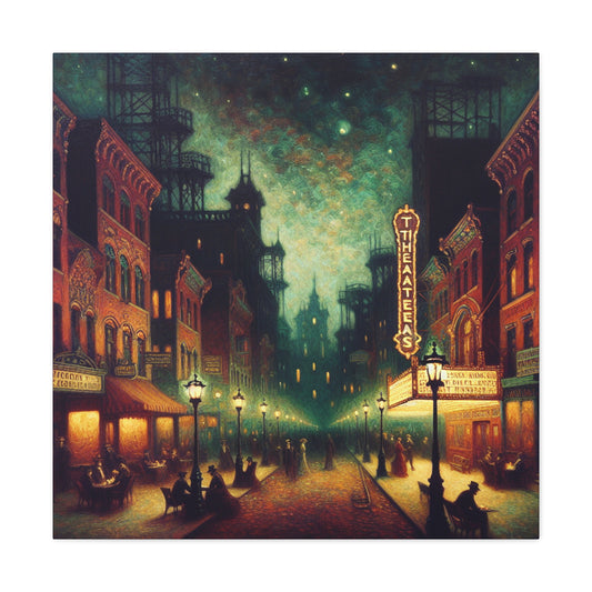 Enchanting Urban Theater Nights - Canvas