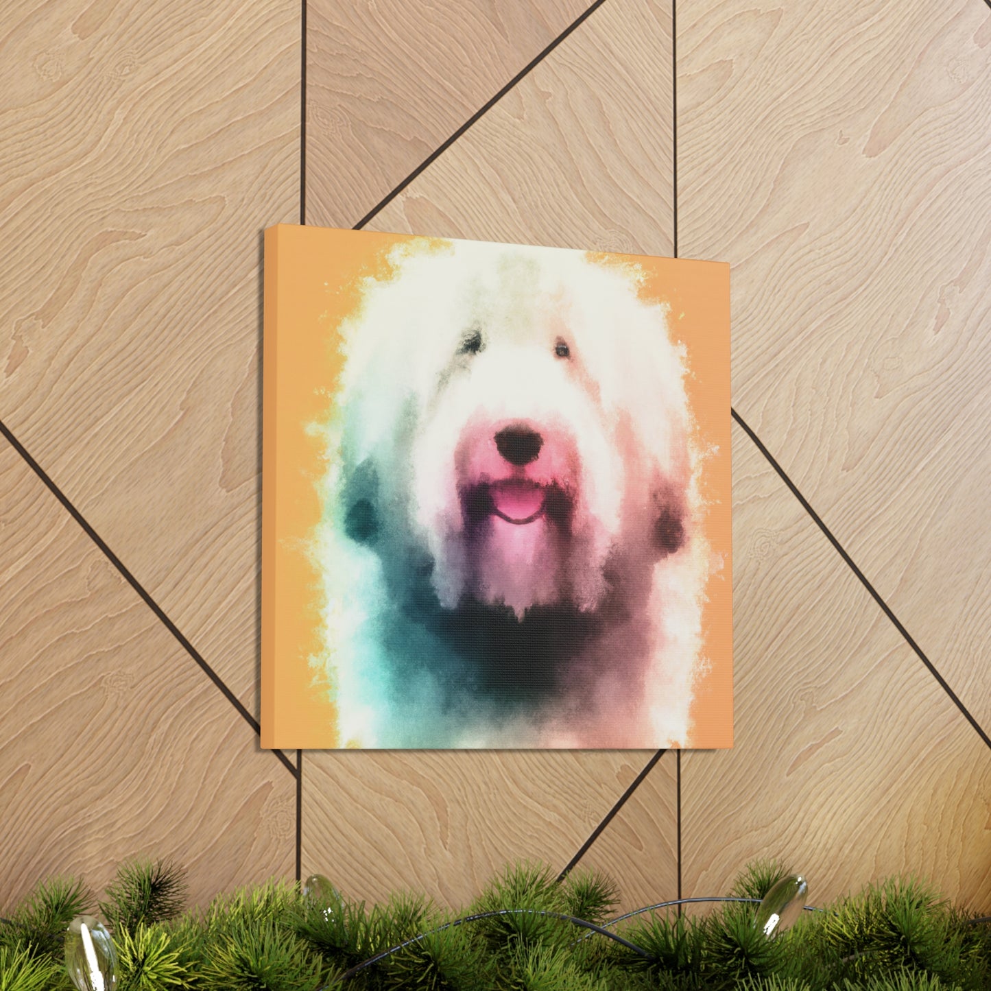 Old English Sheepdog Joy - Canvas