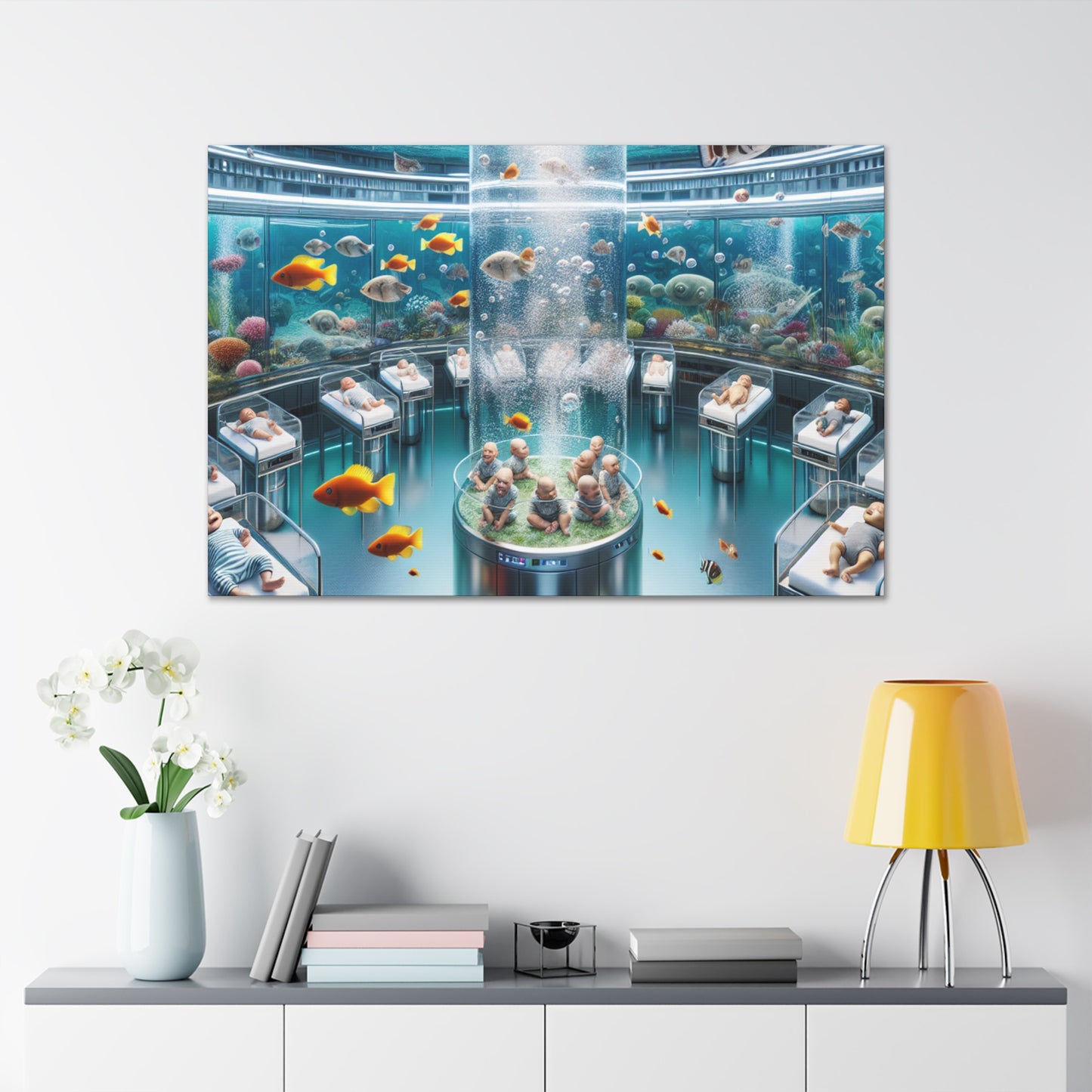 "Enchanting Aquatic Harmony" - Canvas