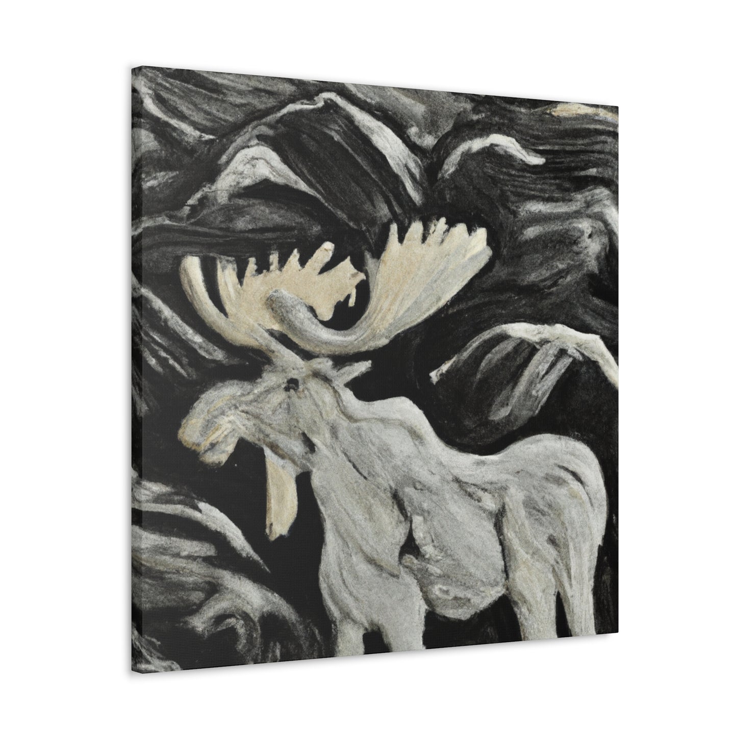 "Moose in Monochrome" - Canvas