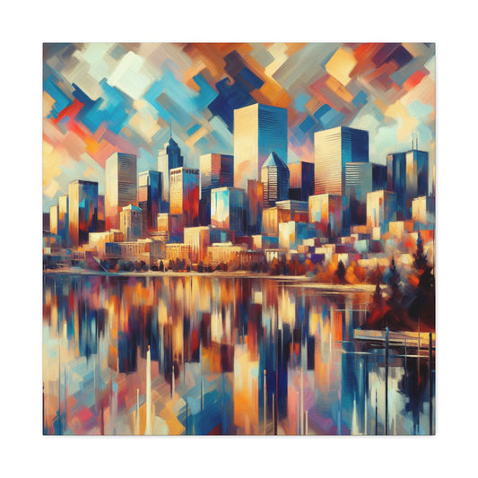 "Mystic Highlands: Urban Odyssey" - Canvas