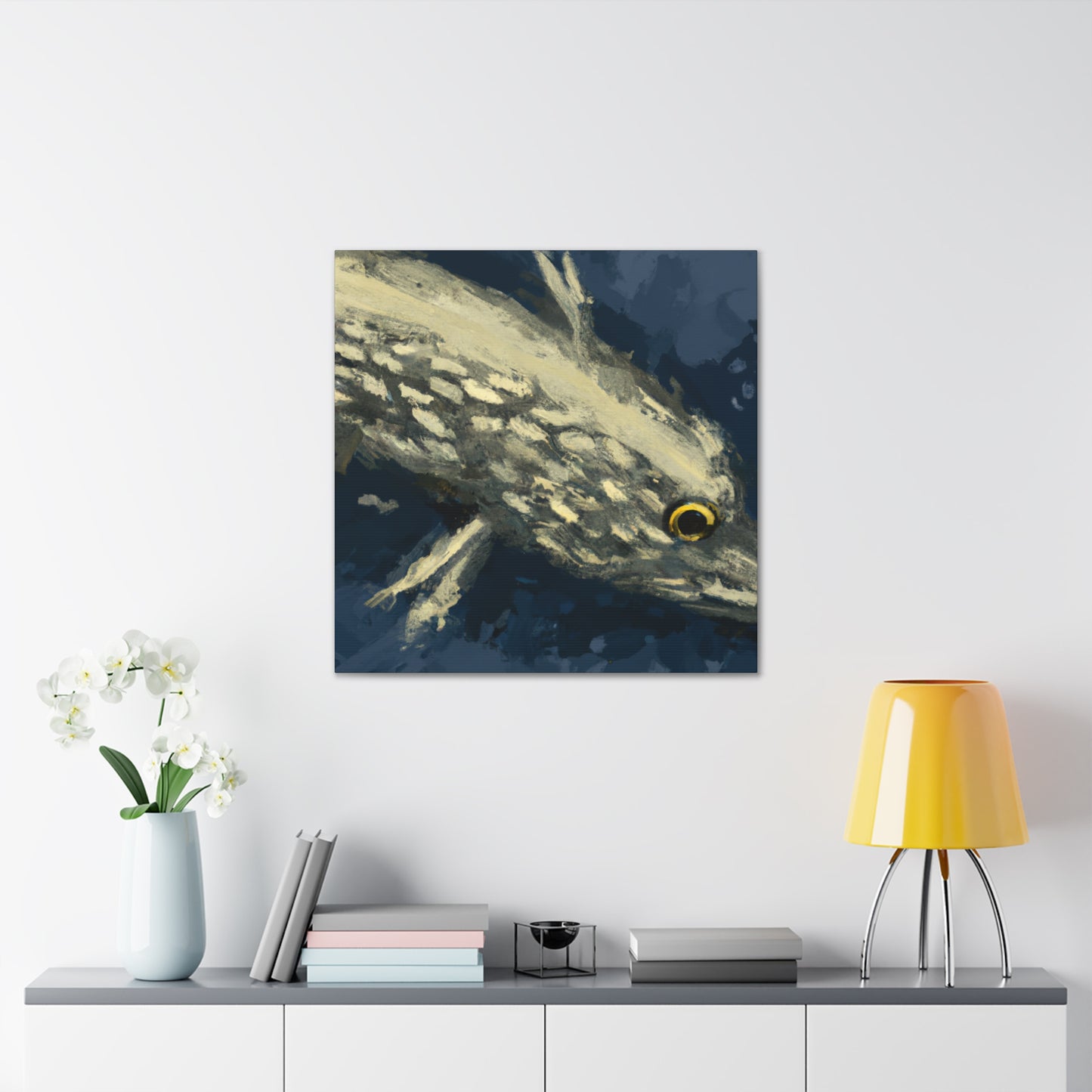 Pike Fishing Paradise. - Canvas