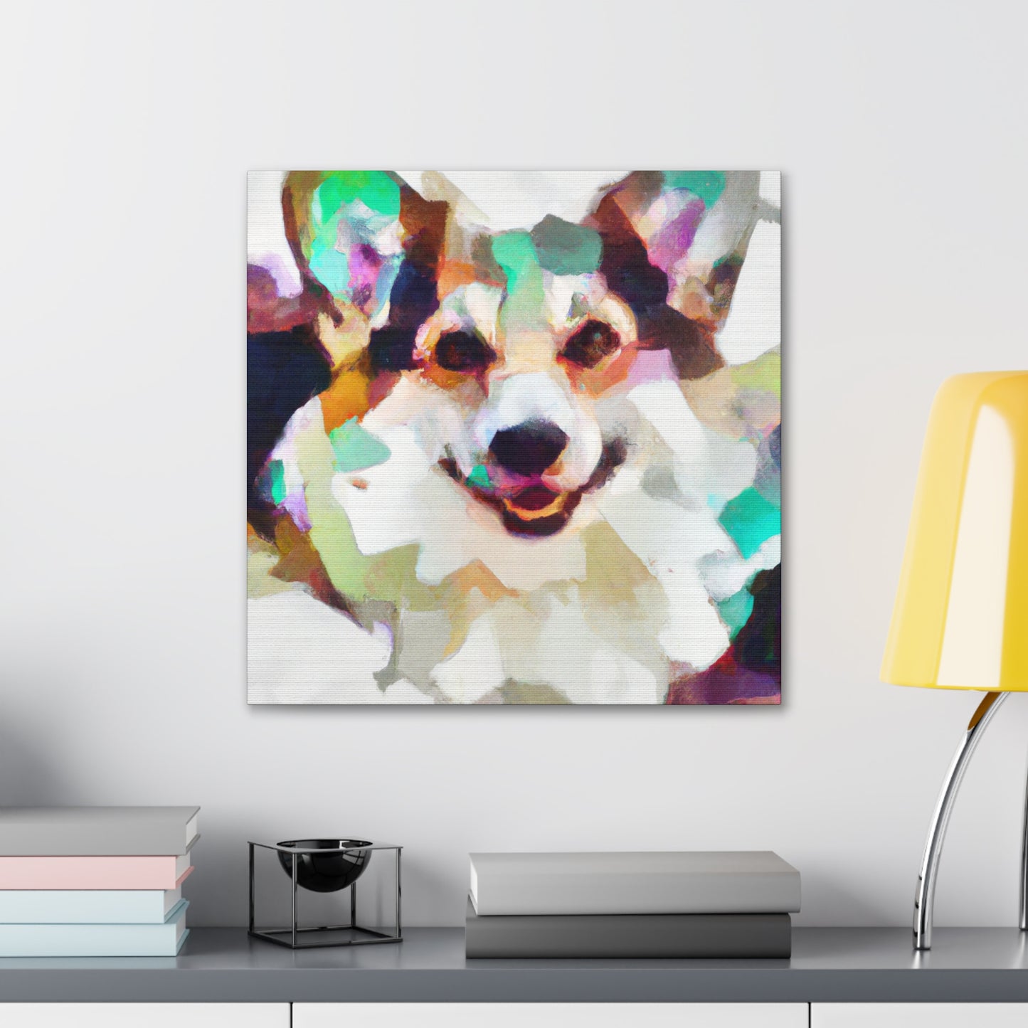 Welsh Corgi Reflection - Canvas