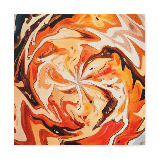 Orange Blaze Aurora - Canvas