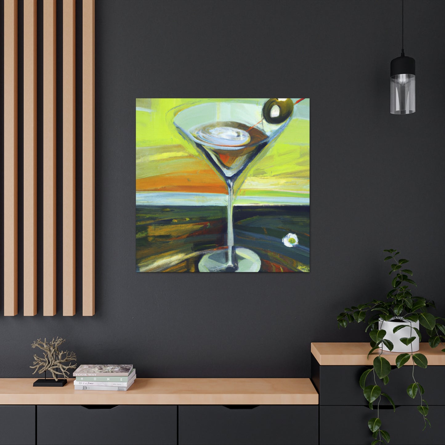 Martini Landscape Splendor - Canvas