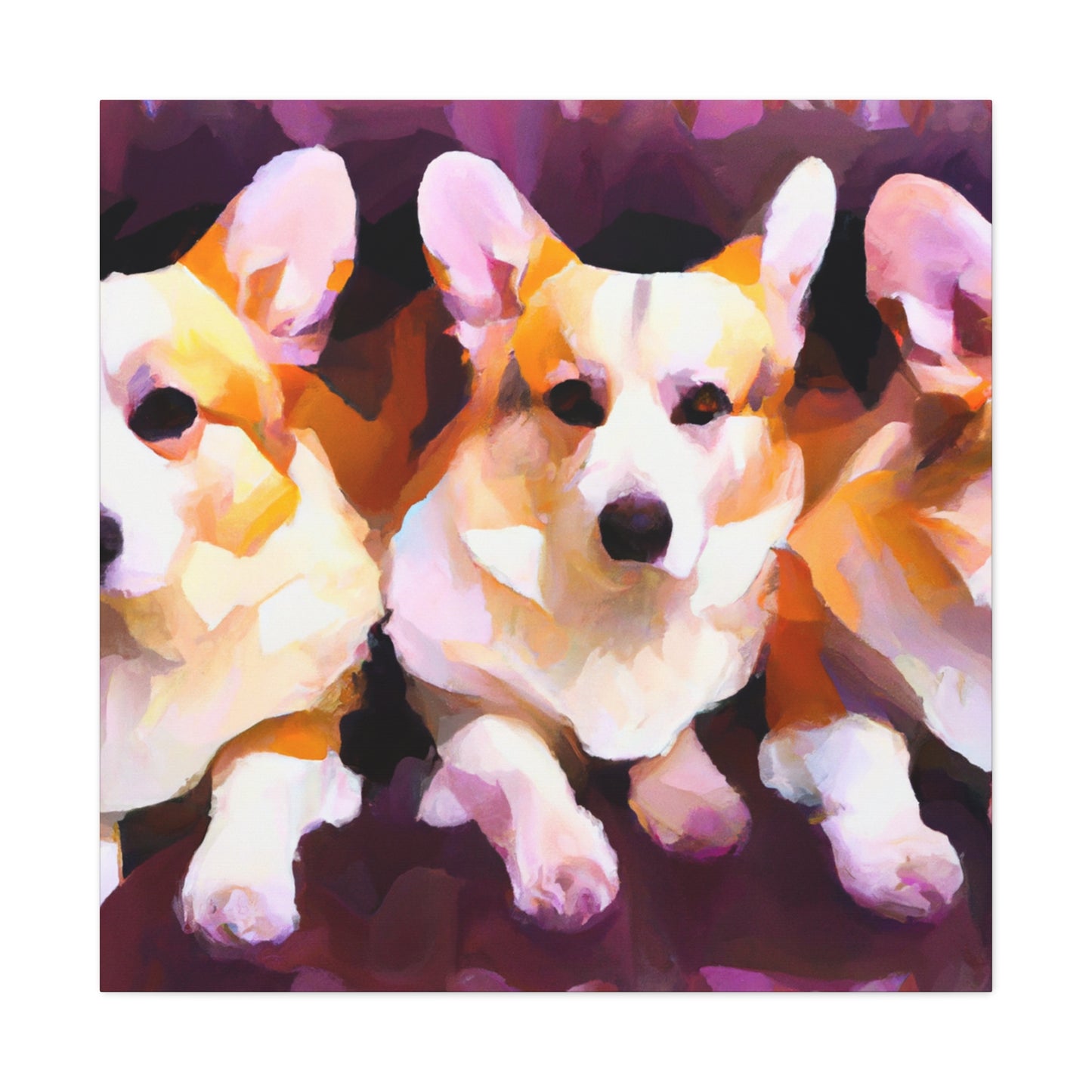 Corgi's Complicit Aloofness - Canvas