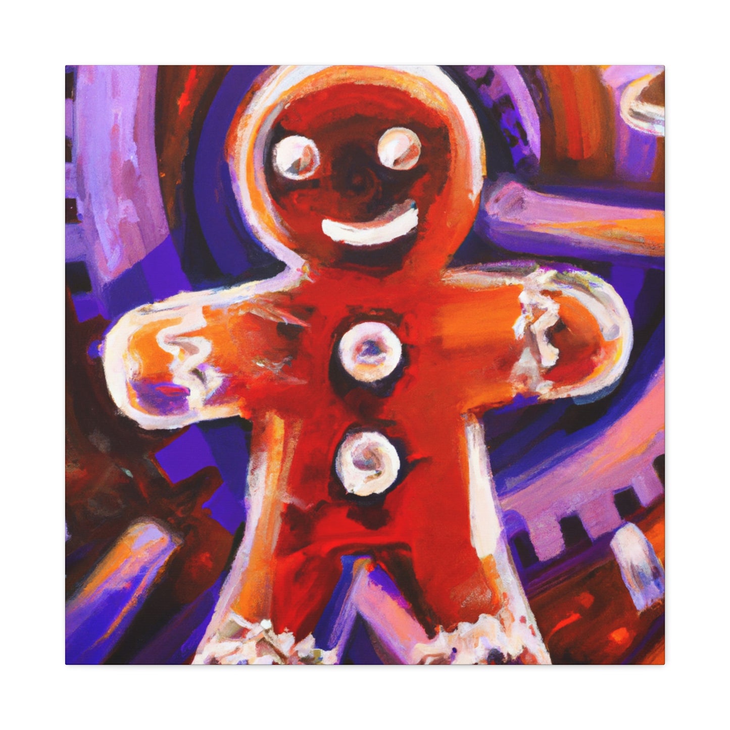 Gingerbread Man Steampunk - Canvas