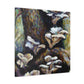 "Oyster Mushroom Impressionism" - Canvas