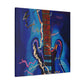 Electric Guitar Shimmering - Canvas