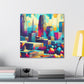 "Urban Symphony: Raleigh Rhapsody" - Canvas