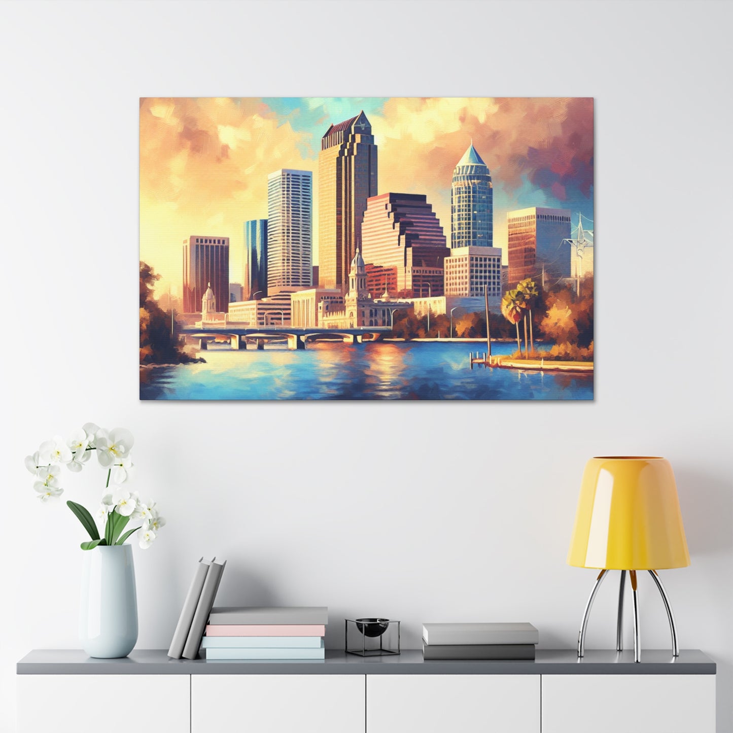 "Tropical Oasis Unveiled" - Canvas