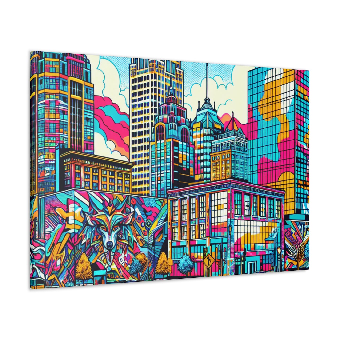 "Vibrant Milwaukee Mosaic" - Canvas