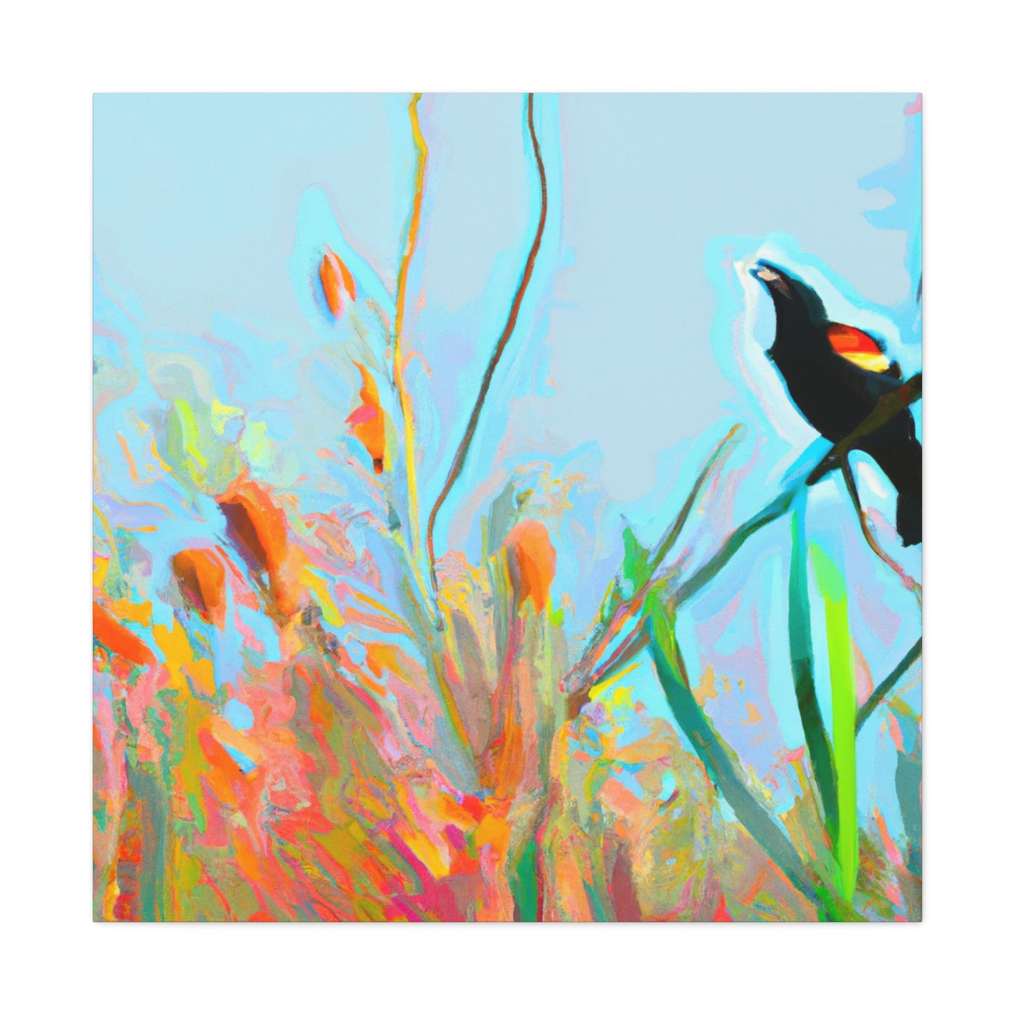 Red-Winged Blackbird Dance - Canvas