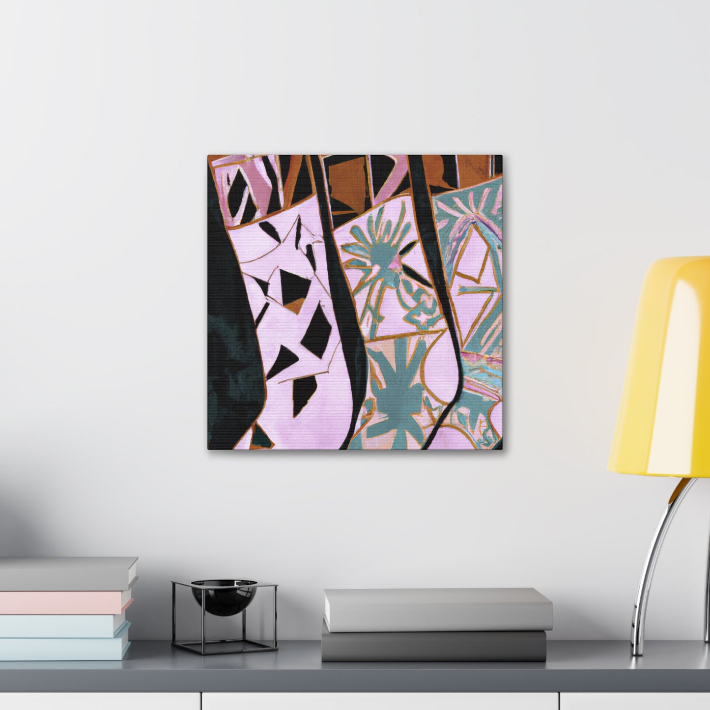 "Stocking Dreams Art Deco" - Canvas