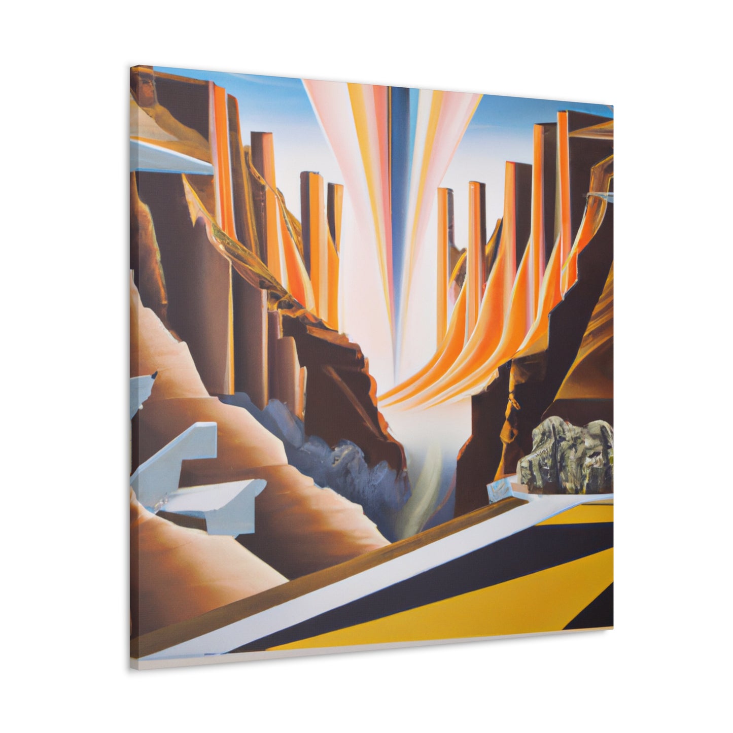 "Colorful Canyon Brilliance" - Canvas