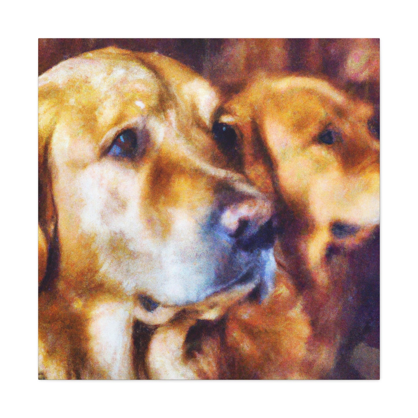 "Golden Retriever Bliss" - Canvas