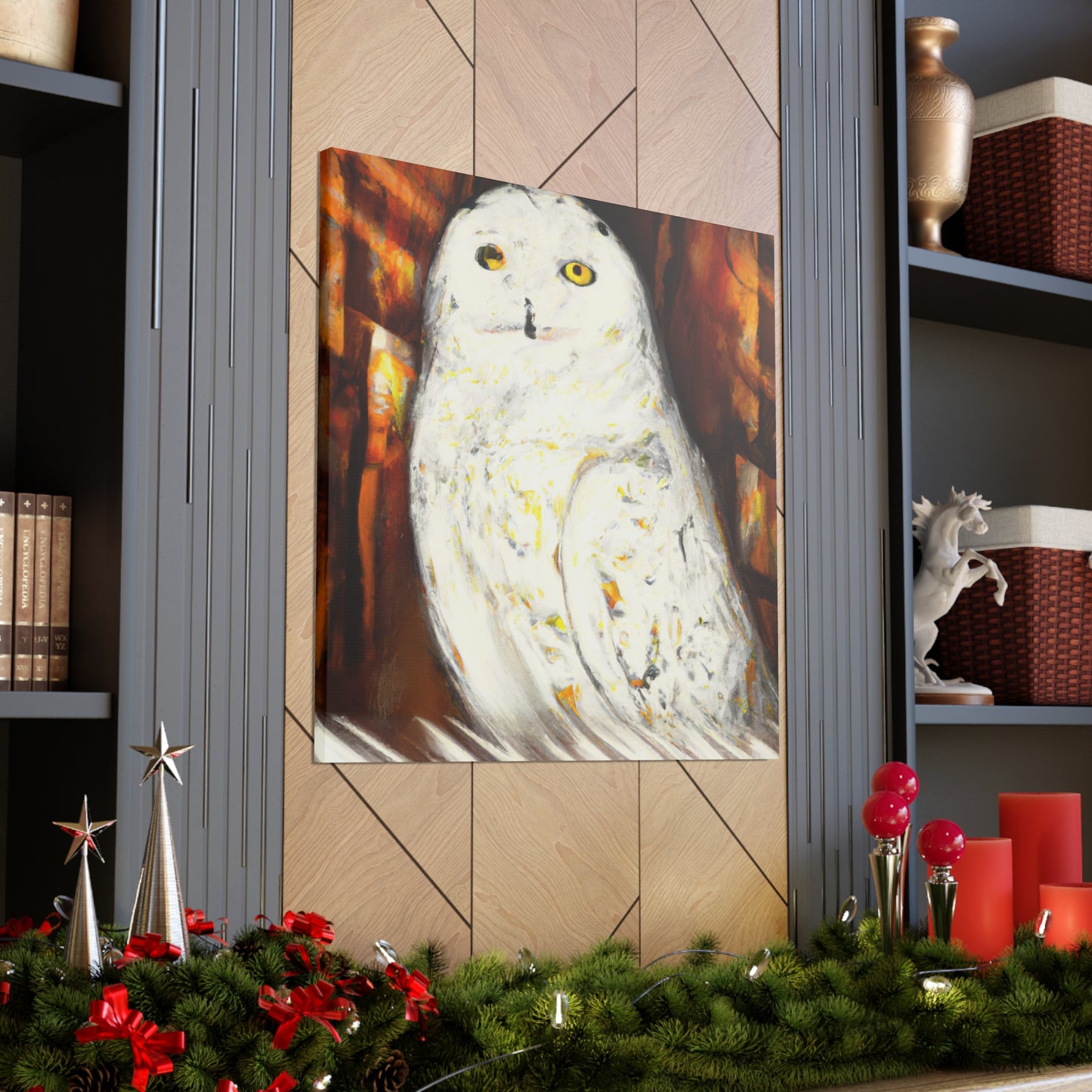 Snowy Owl Majestic Flight - Canvas