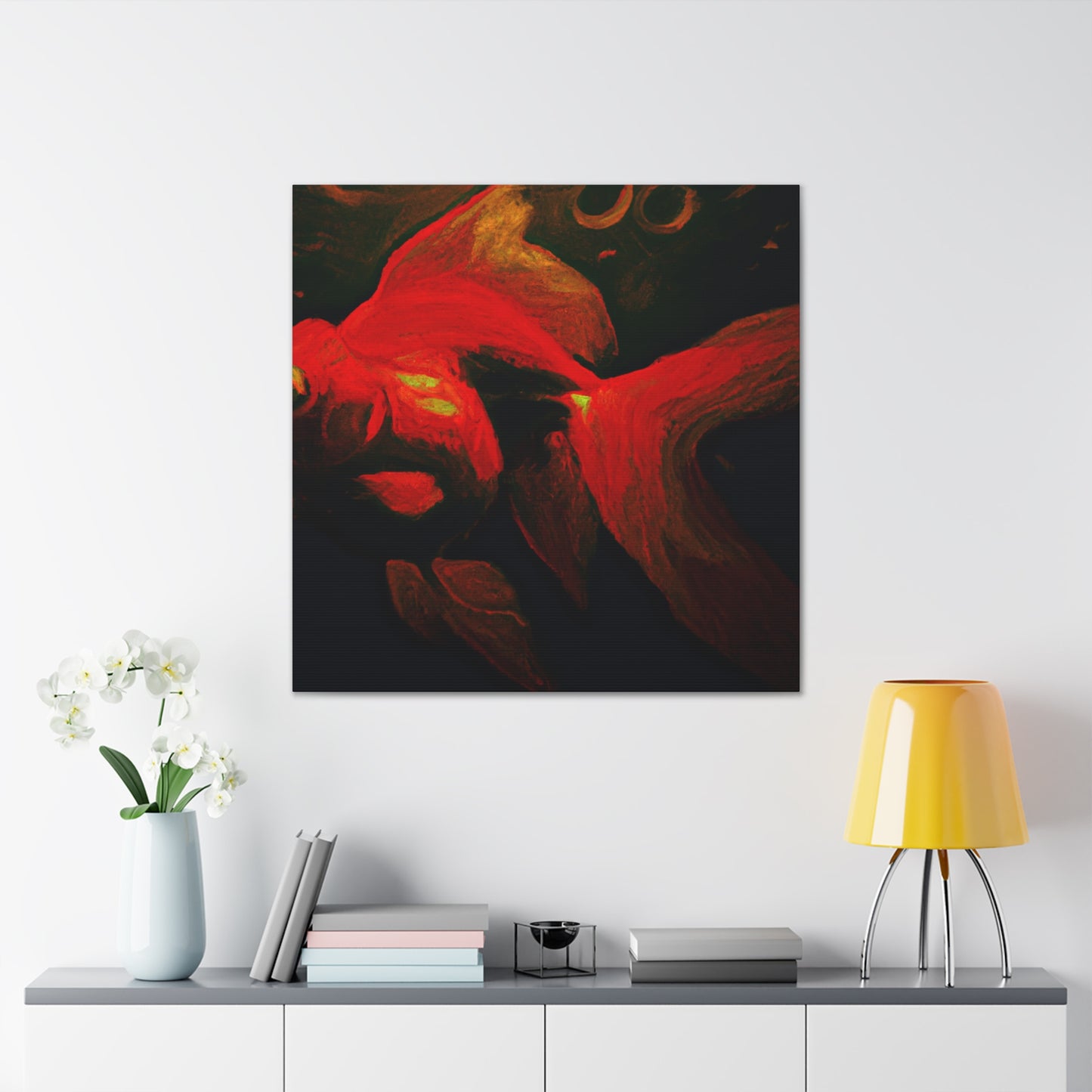 Golden Glistening Goldfish - Canvas