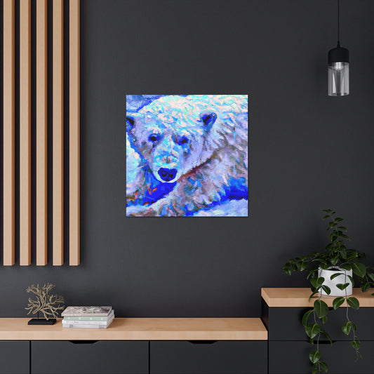 "Polar Bear in Impressionism" - Canvas