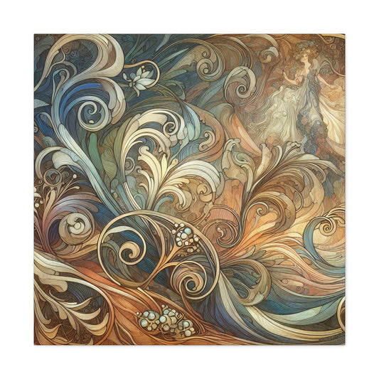 Gilded Whispers of Elegance - Canvas