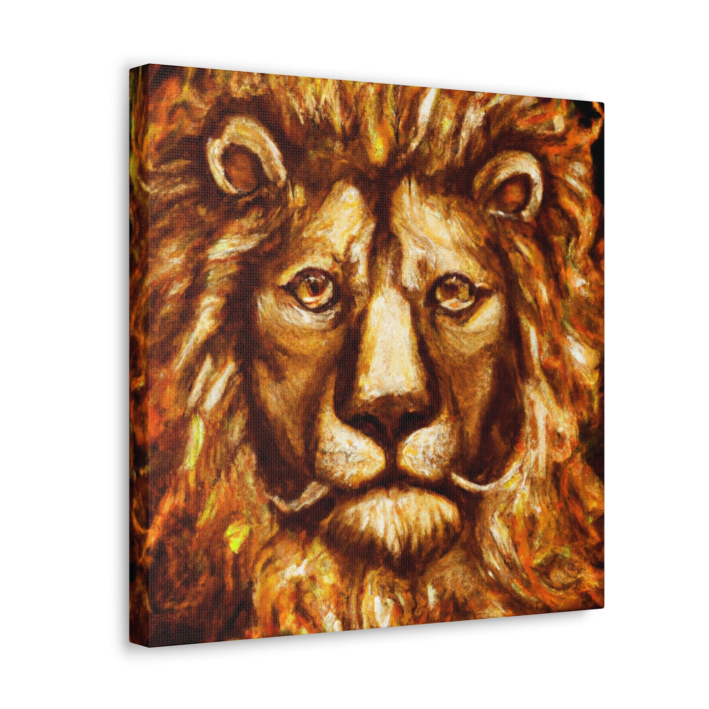 Lion's Baroque Regalia - Canvas