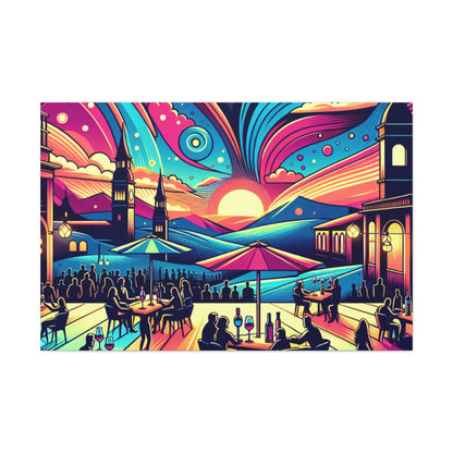 "Vibrant Wine Festivity" - Canvas