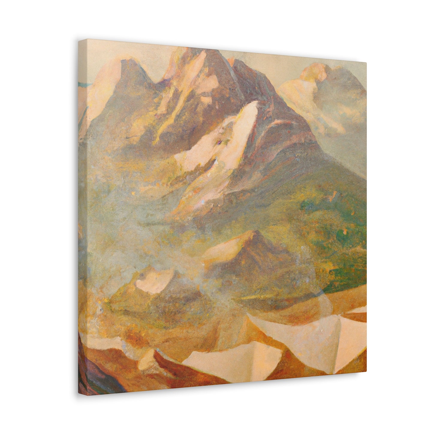 Majestic Mountain Vista - Canvas