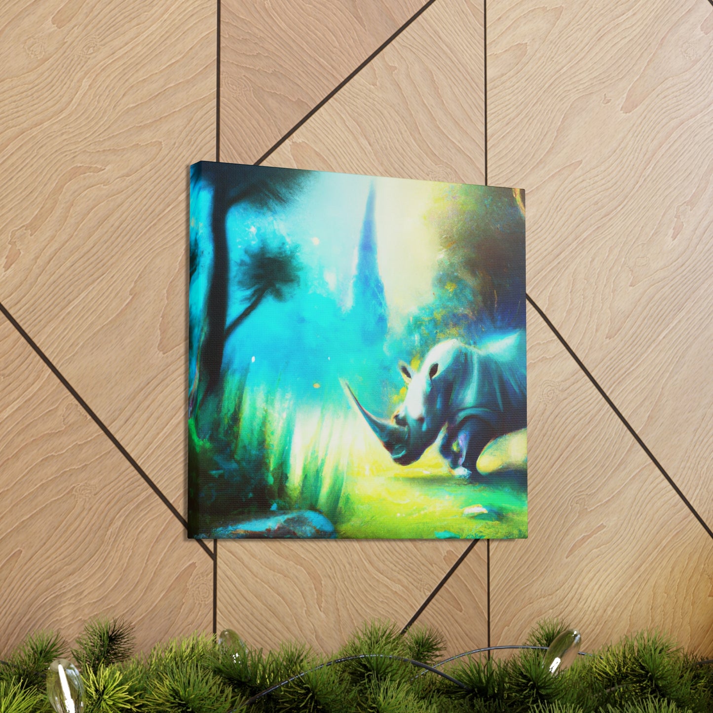 Rhinoceros in Dreamland - Canvas