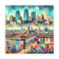 "Midwest Metropolis Mosaic" - Canvas