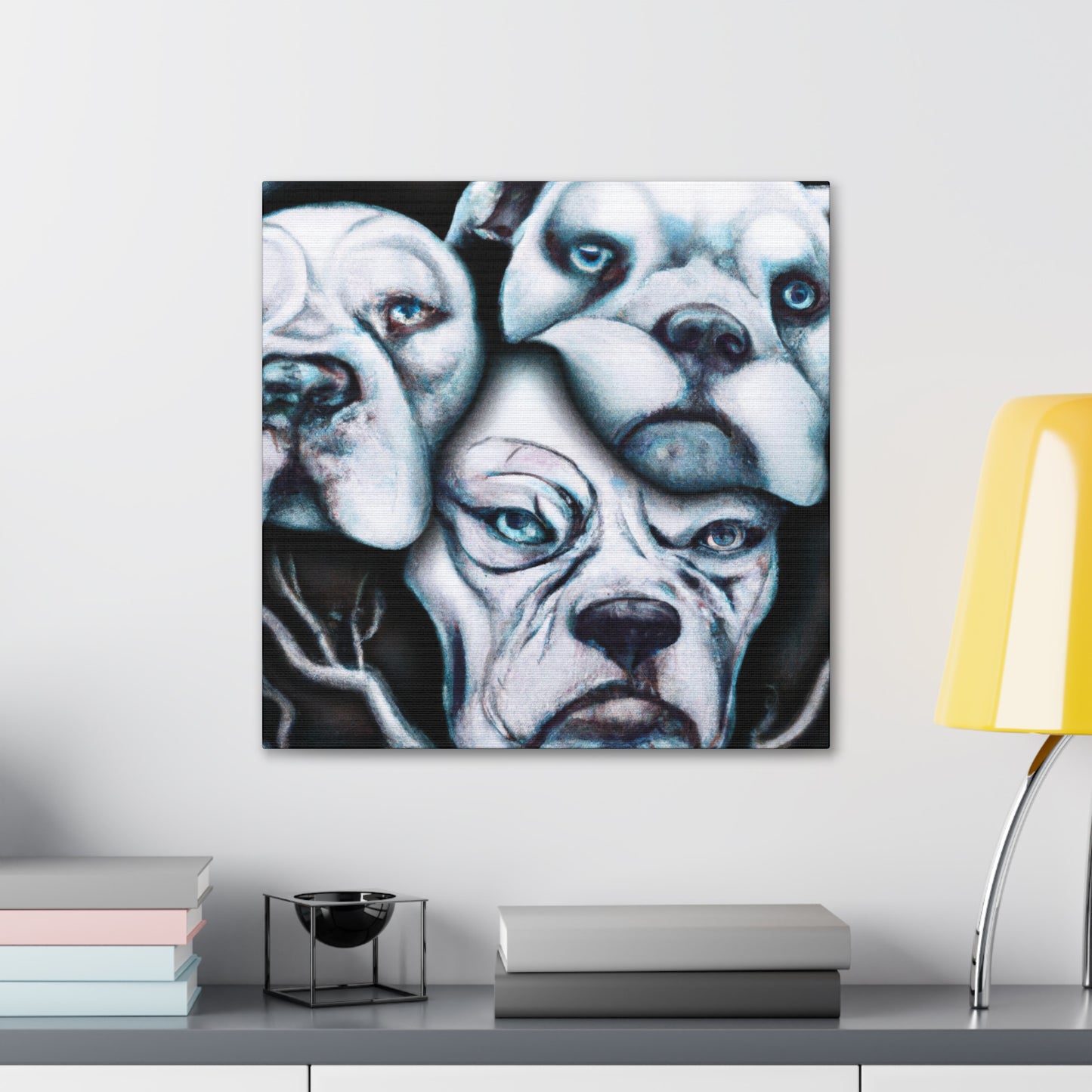 "American Bulldog Surrealism" - Canvas