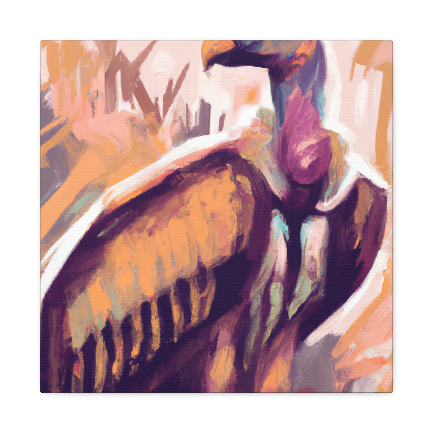 Vulture In Flightscape - Canvas