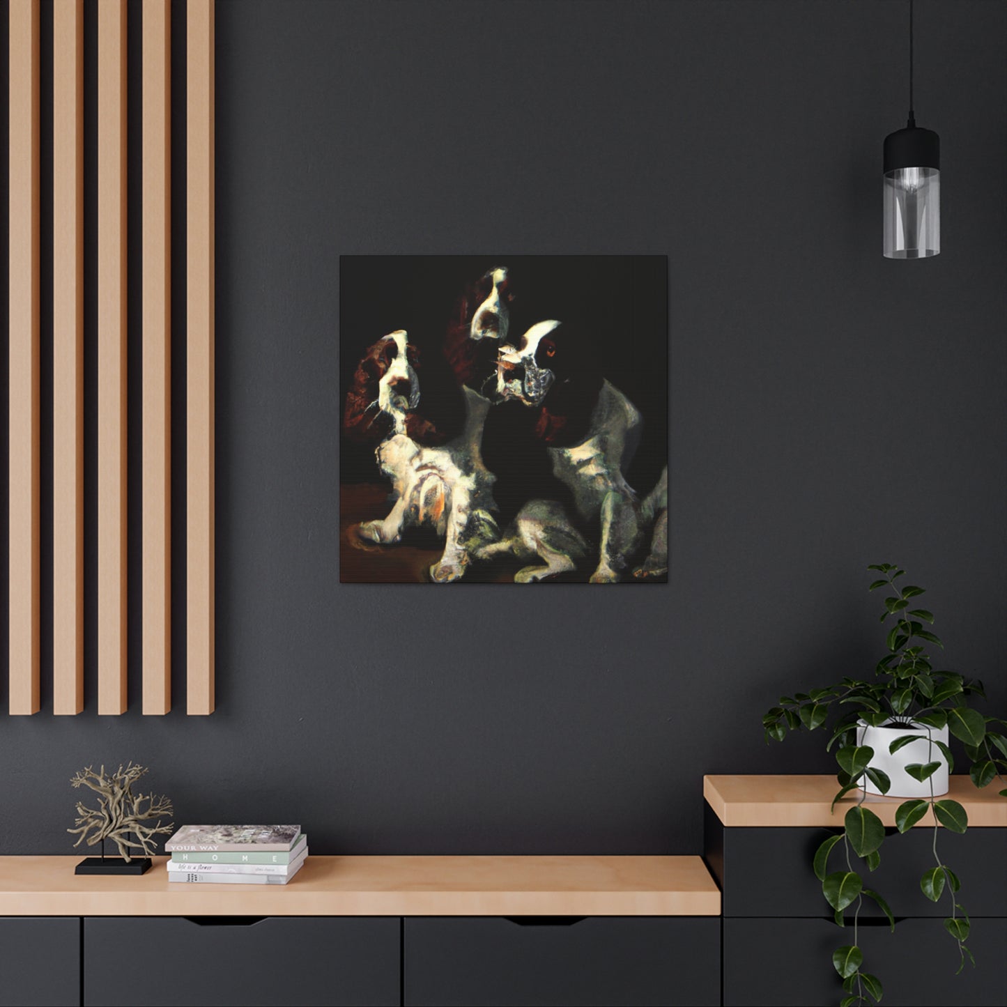 "Canine Joy Unleashed" - Canvas