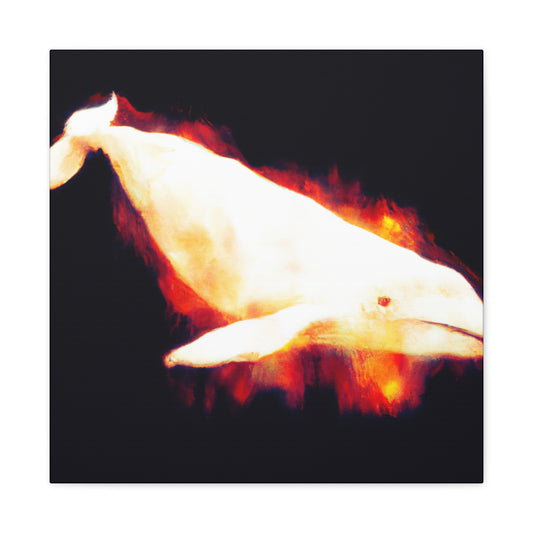 "Beluga Whale Majesty" - Canvas