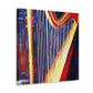 Harp in Impressionism - Canvas