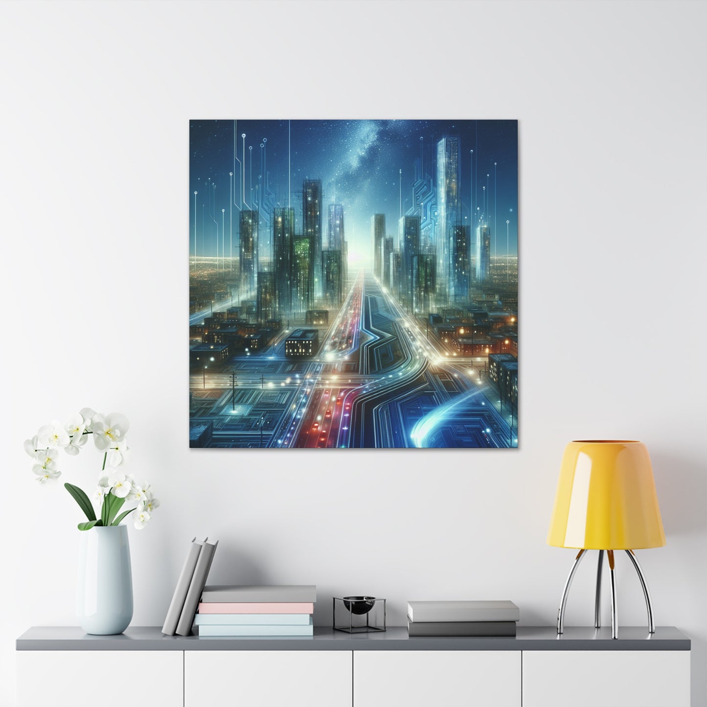 Nighttime Dreamscape Symphony - Canvas